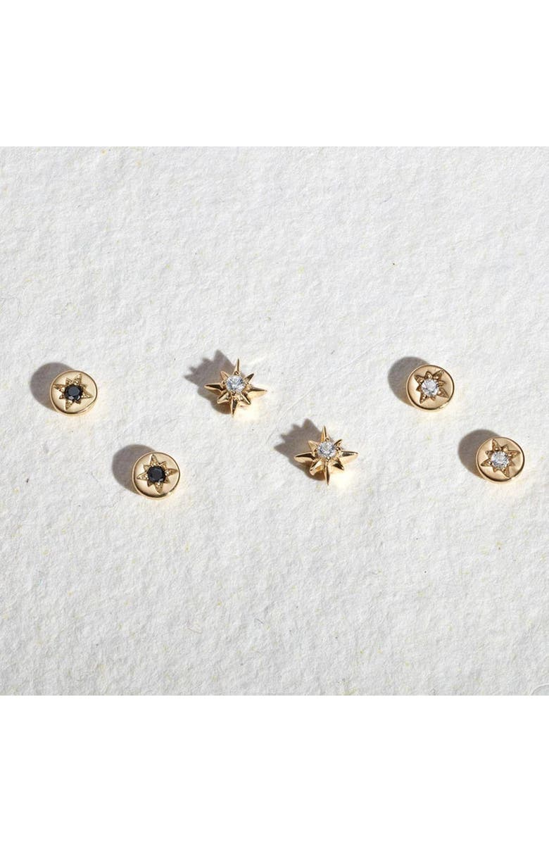 Astley Clarke Gold Polaris Star Stud Earrings, Alternate, color, Gold