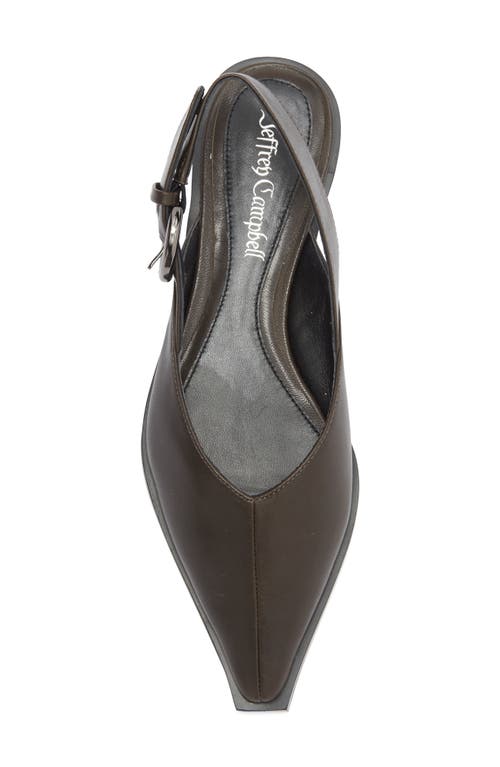 Jeffrey Campbell Wentz Slingback Flat In Brown