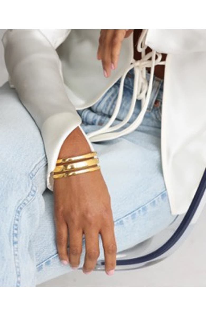 BEN ONI Layered Cuff Bracelet, Alternate, color, Gold