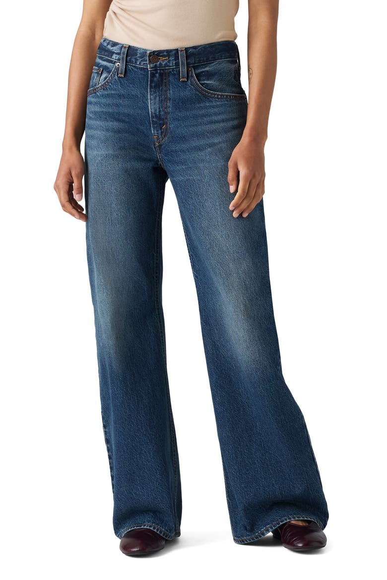 Loose Bootcut Jeans, Main, color, PHOENIX RISING