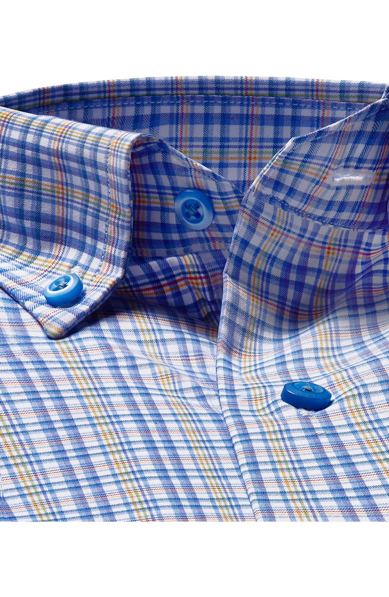 David Donahue Twill Check Performance Dress Shirt, Alternate, color, 