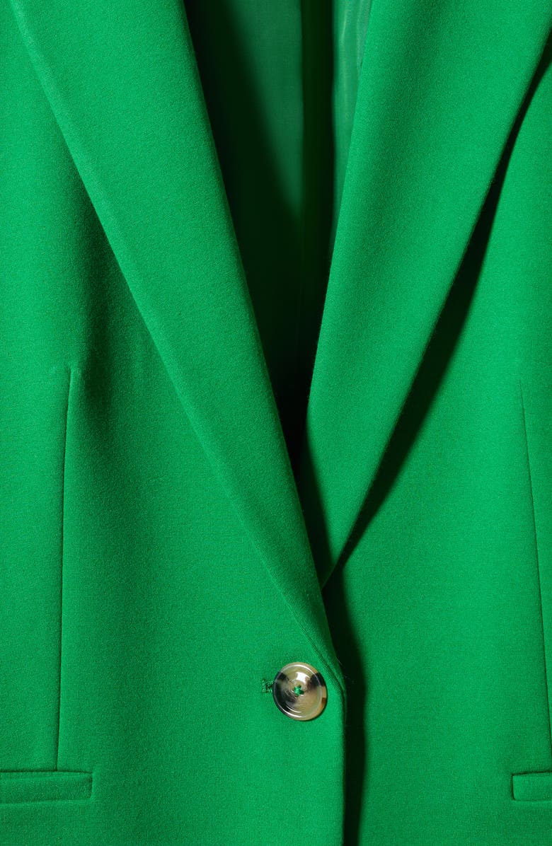 MANGO Fitted Knit Blazer, Alternate, color,