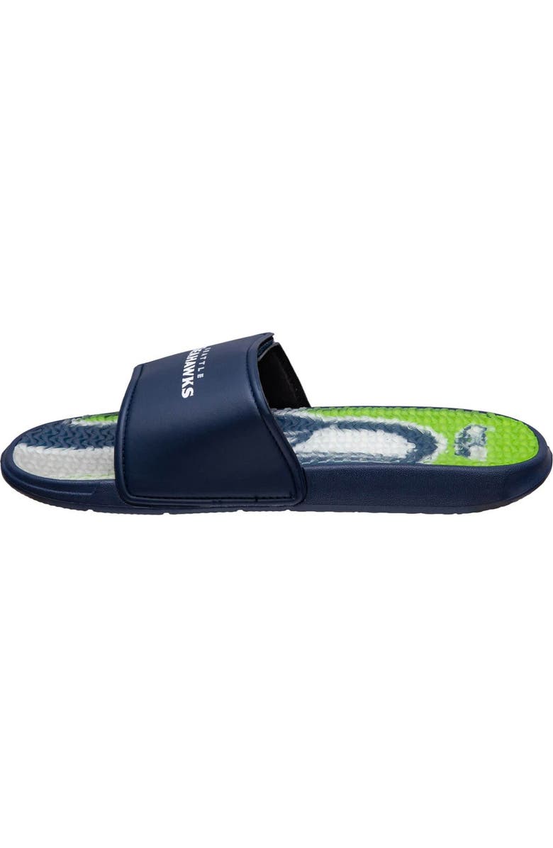FOCO Youth FOCO Seattle Seahawks Gel Slide Sandals, Alternate, color,
