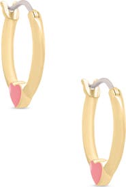 Lily Nily Kids' Heart Hoop Earrings