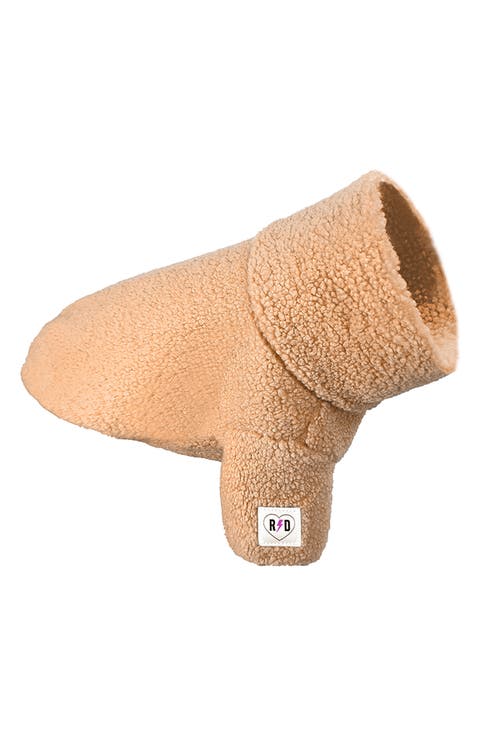 Boho Faux Shearling Pullover Dog Sweater