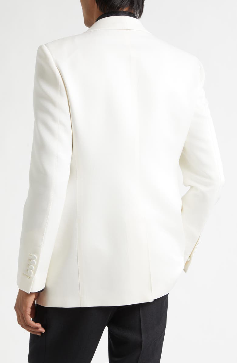 TOM FORD Wool & Silk Faille Dinner Jacket, Alternate, color, White