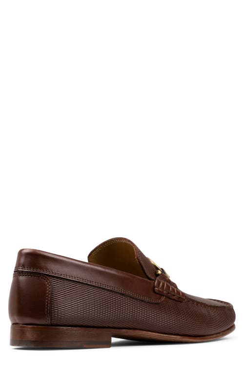 Donald Pliner Dacio Bit Loafer In Whiskey Lizard Print