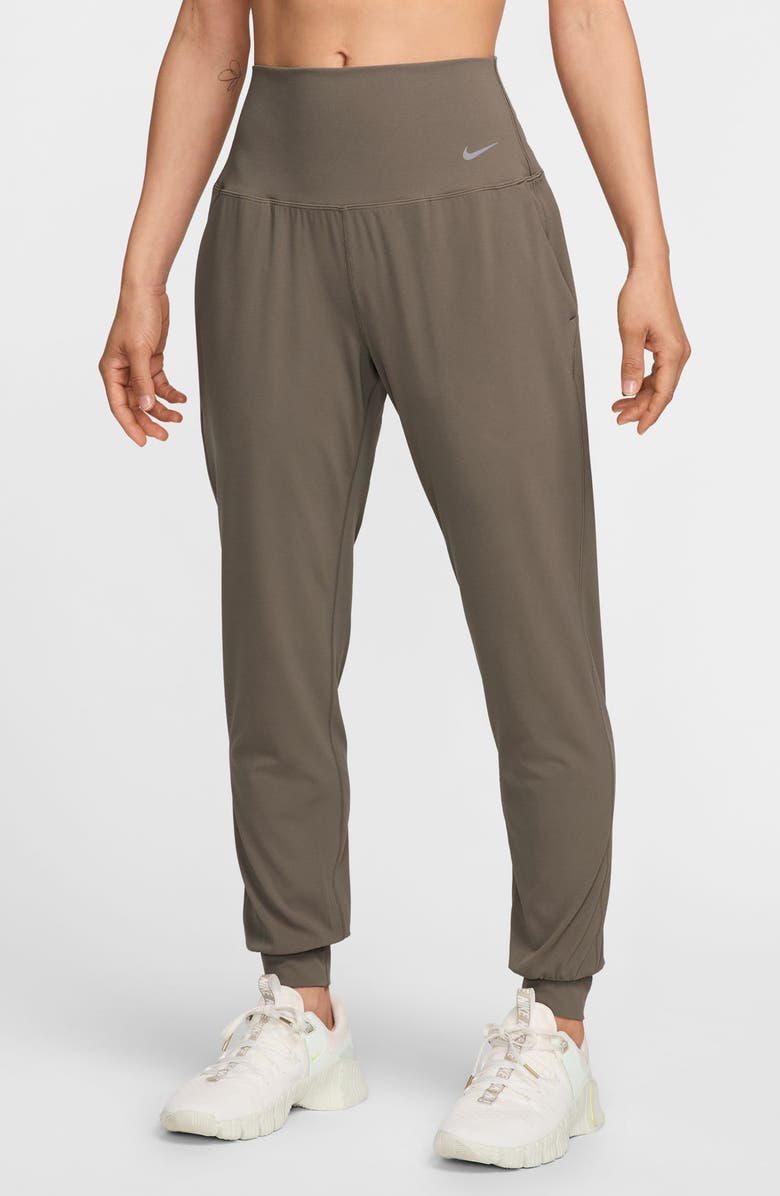 Nike Zenvy Dri-FIT High-Waisted Joggers, Main, color, Mink Brown/ Black