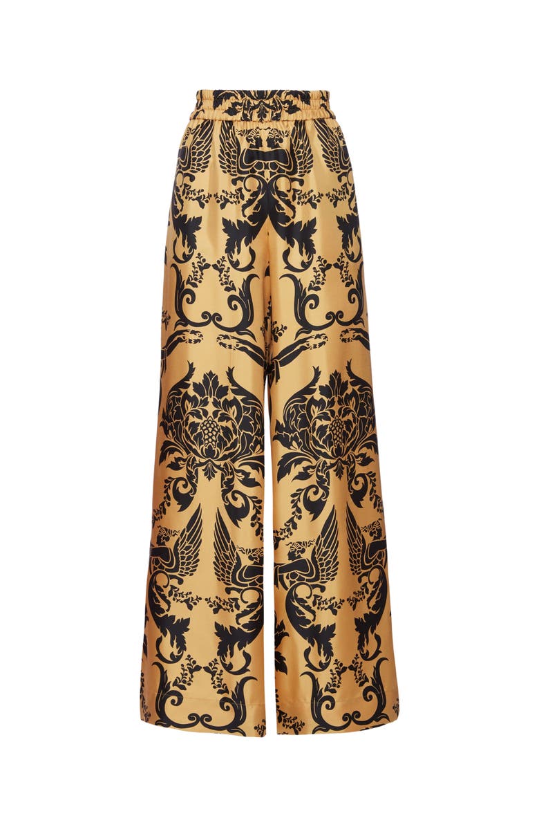 La DoubleJ Palazzo Pants Cherubs Gold, Alternate, color, 