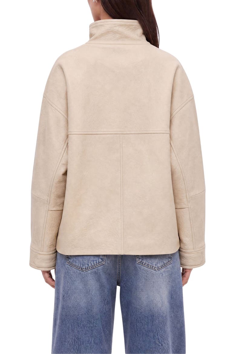 Oversized Shearling Jacket, Alternate, color, Yellow