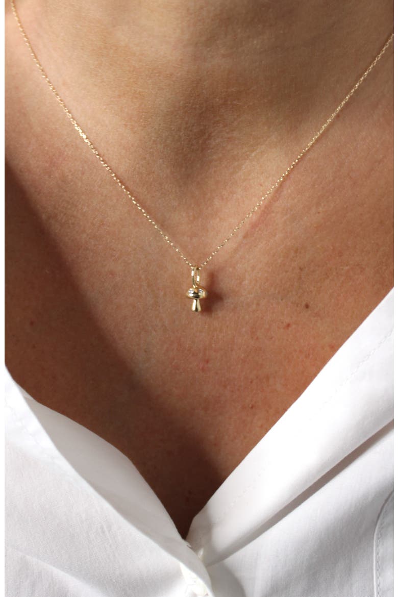 Bead Party Mushroom Necklace, Alternate, color, YELLOW