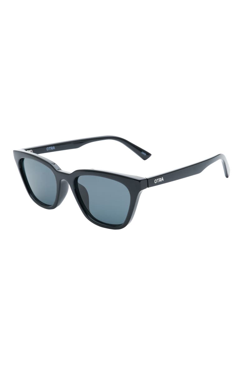 Seva Cat Eye Sunglasses, Alternate, color, BLACK/ SMOKE