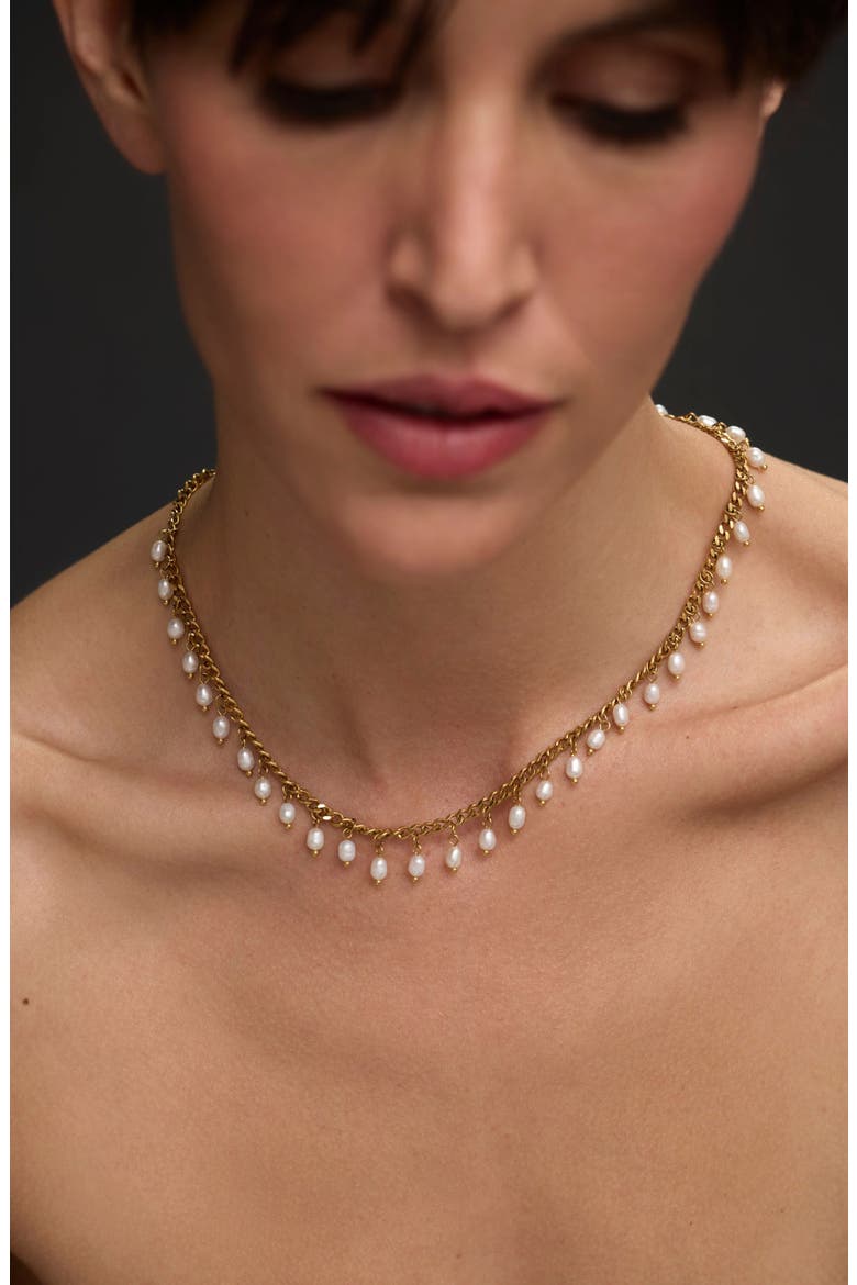 Vicentina Freshwater Pearl Necklace, Alternate, color, WHITE