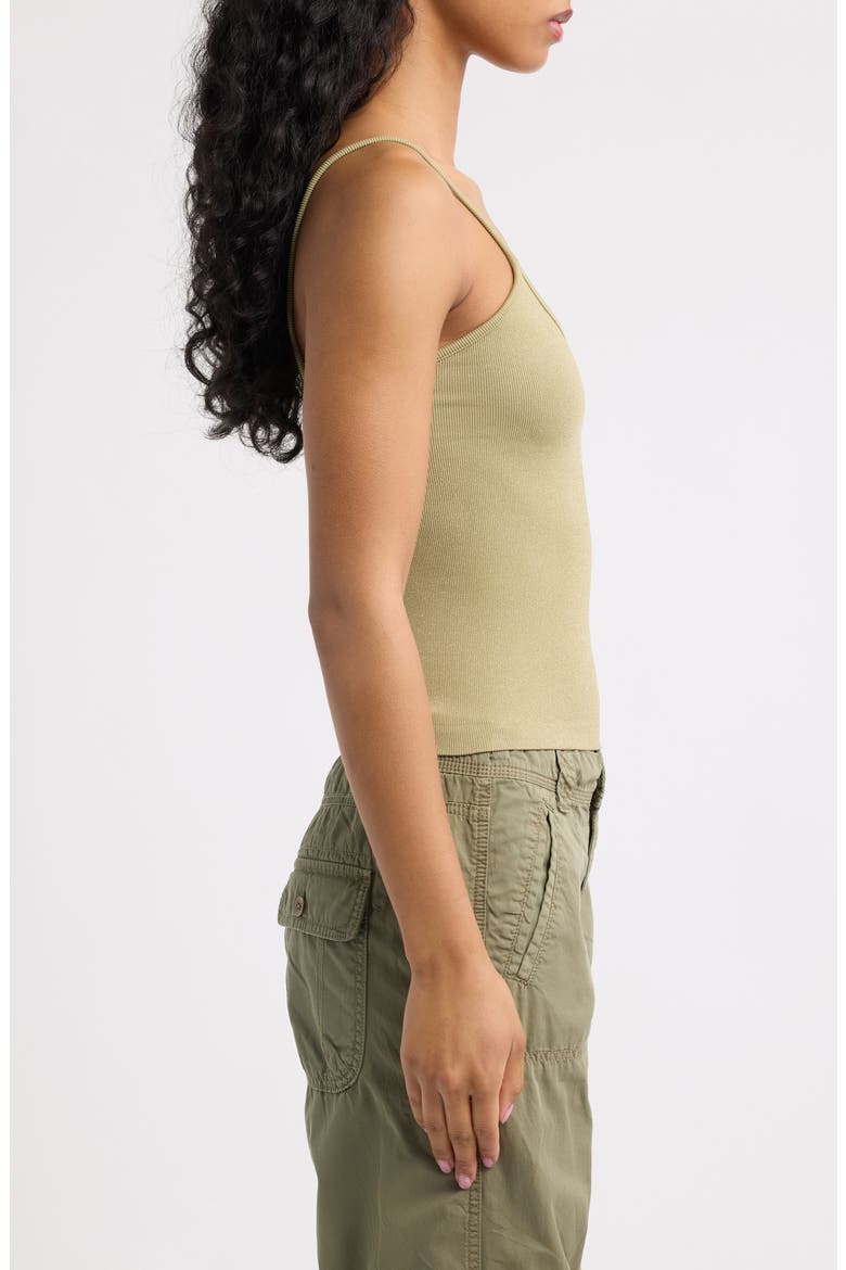 Molly Glitter Cami, Alternate, color, KHAKI