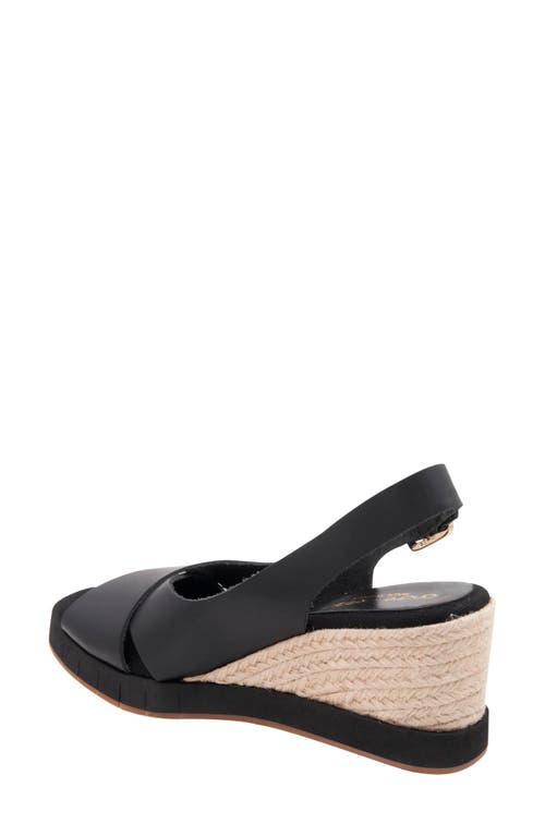 Andre Assous André Assous Foxa Sole Motion Slingback Wedge Sandal In Black