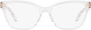Tory Burch 53mm Rectangular Optical Glasses