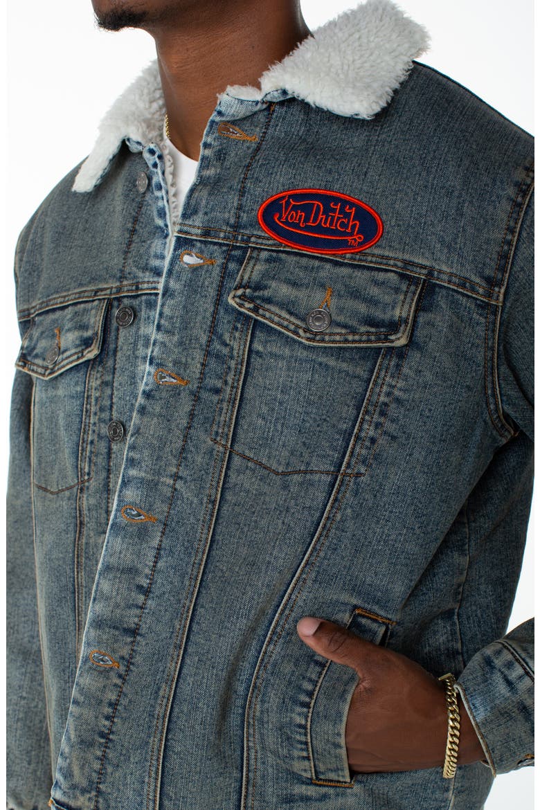 Piston Denim Trucker Jacket, Alternate, color, HAZESTONE