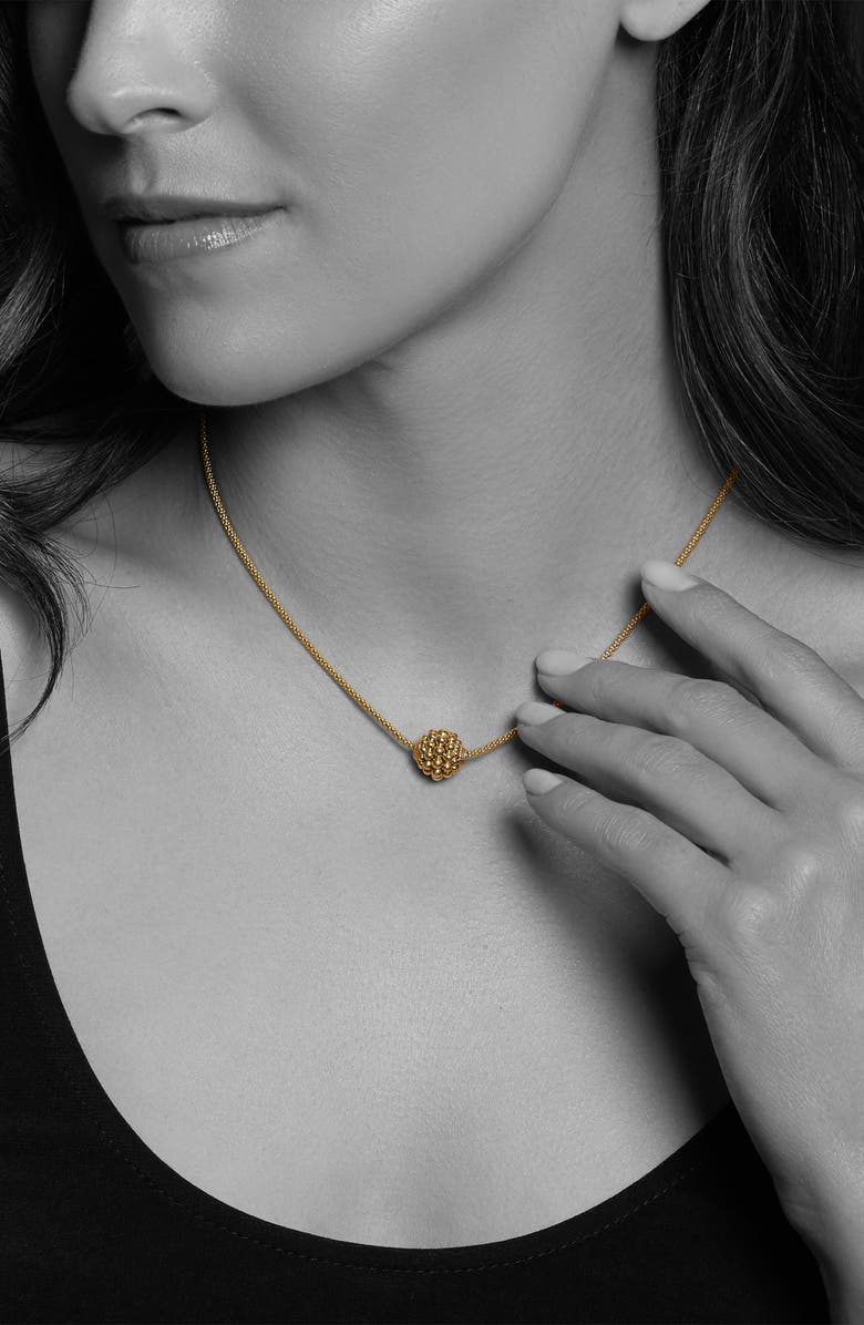 LAGOS Caviar Gold Ball Beaded Necklace, Alternate, color, Gold