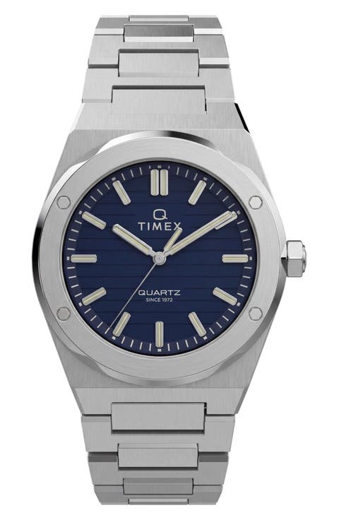 Q Timex Marbella Stainless Steel Bracelet Watch