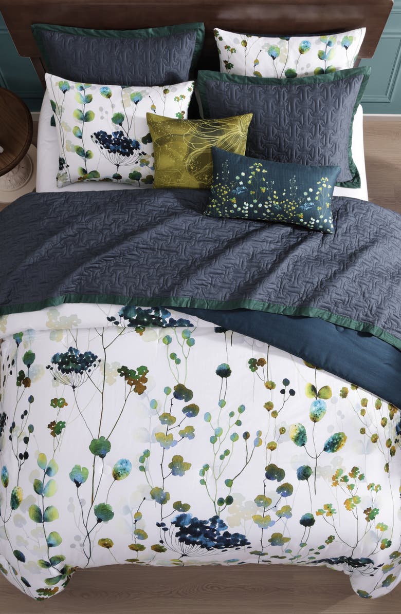 Bebejan Abstract Vines 8-Piece Reversible Comforter Set, Alternate, color, Blue