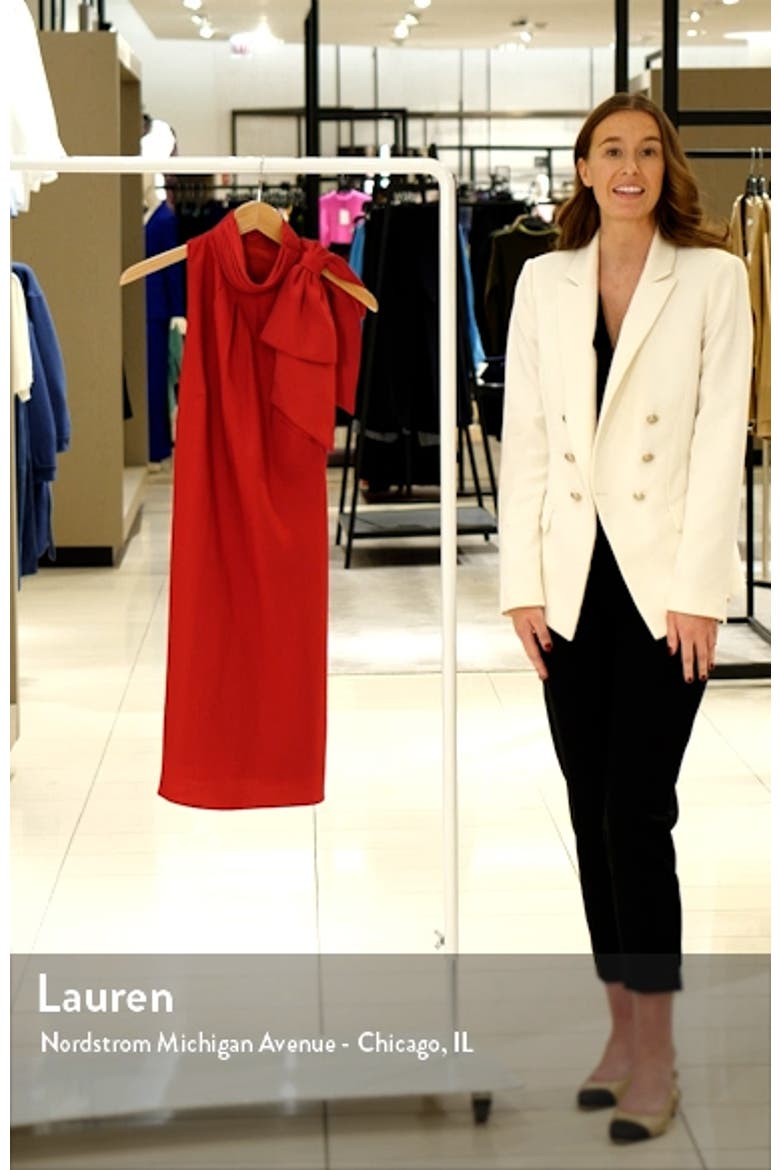 Bow Neck Sleeveless Trapeze Dress video
