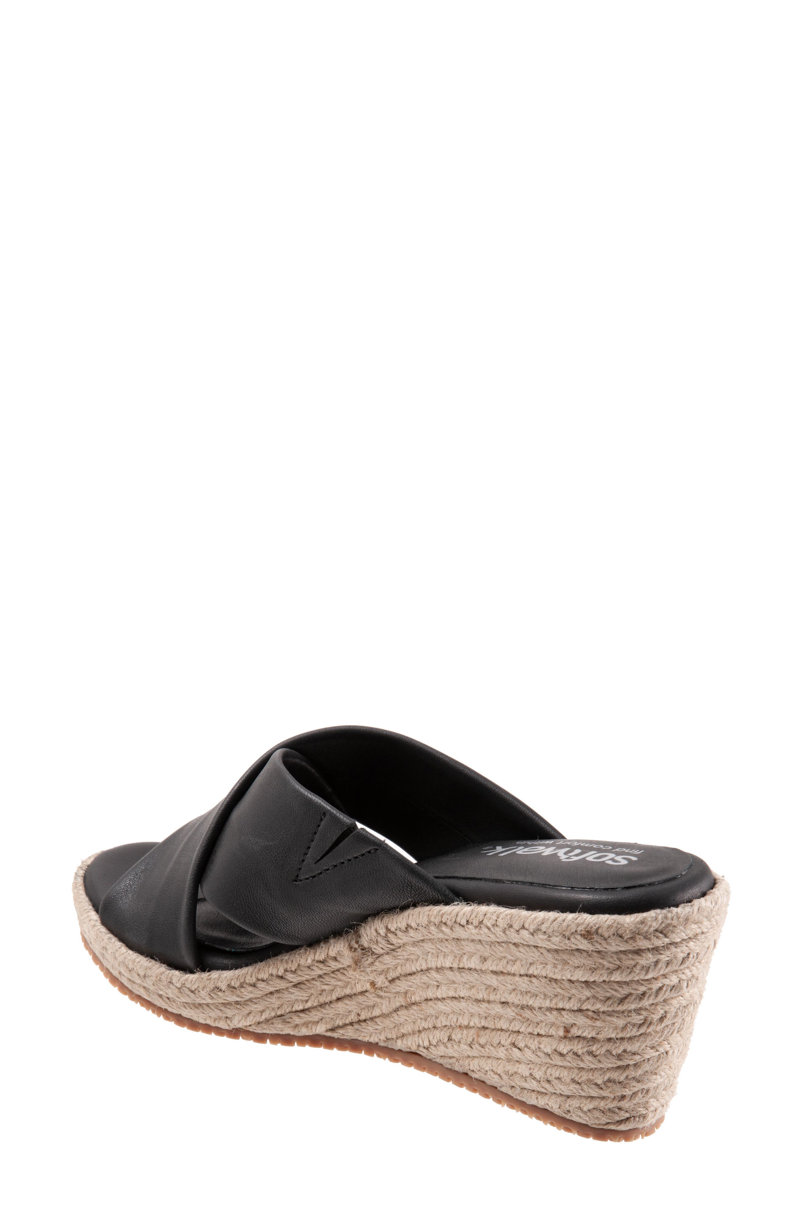 SoftWalk<sup>®</sup> Halsey Cross Strap Espadrille Wedge Sandal, Alternate, color, 