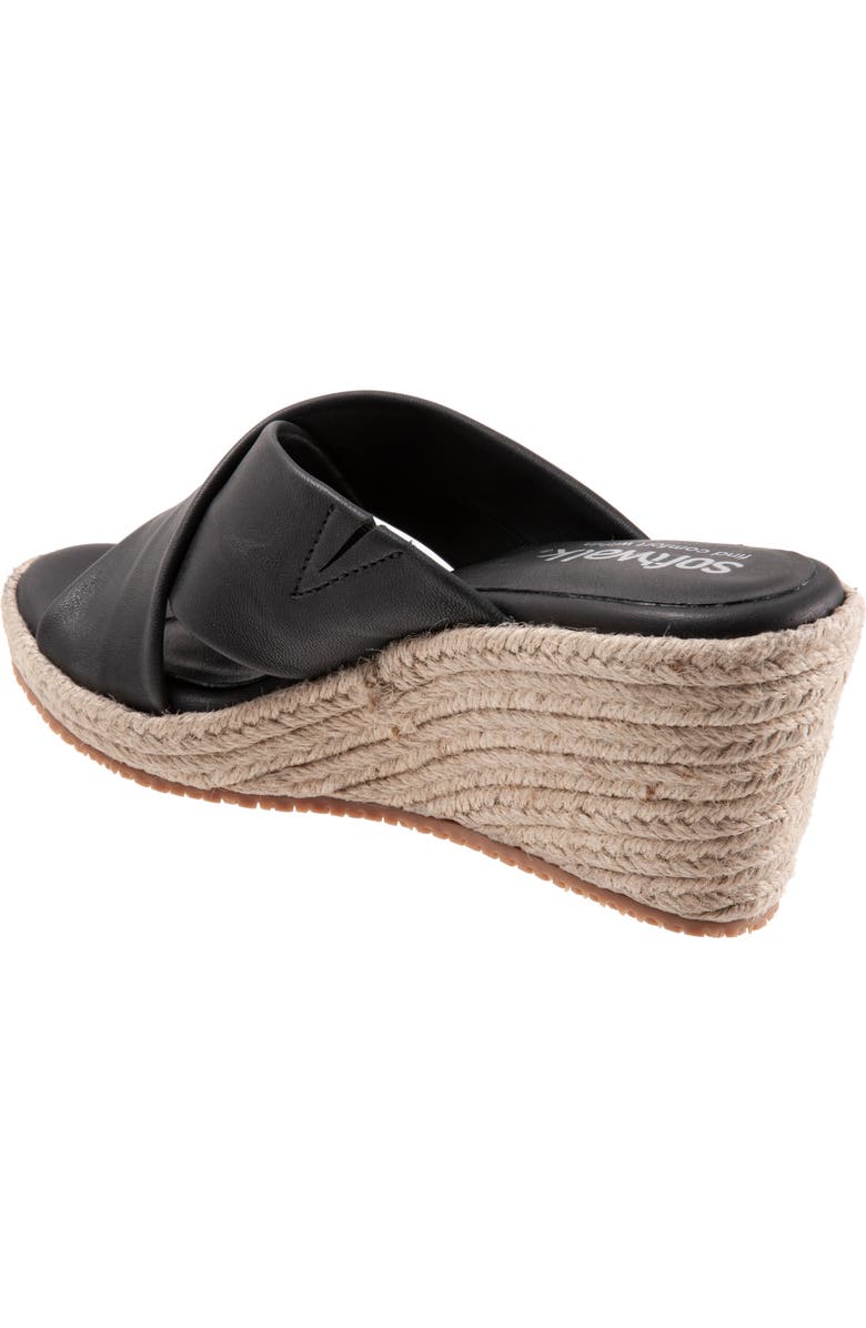 SoftWalk<sup>®</sup> Halsey Cross Strap Espadrille Wedge Sandal, Alternate, color,