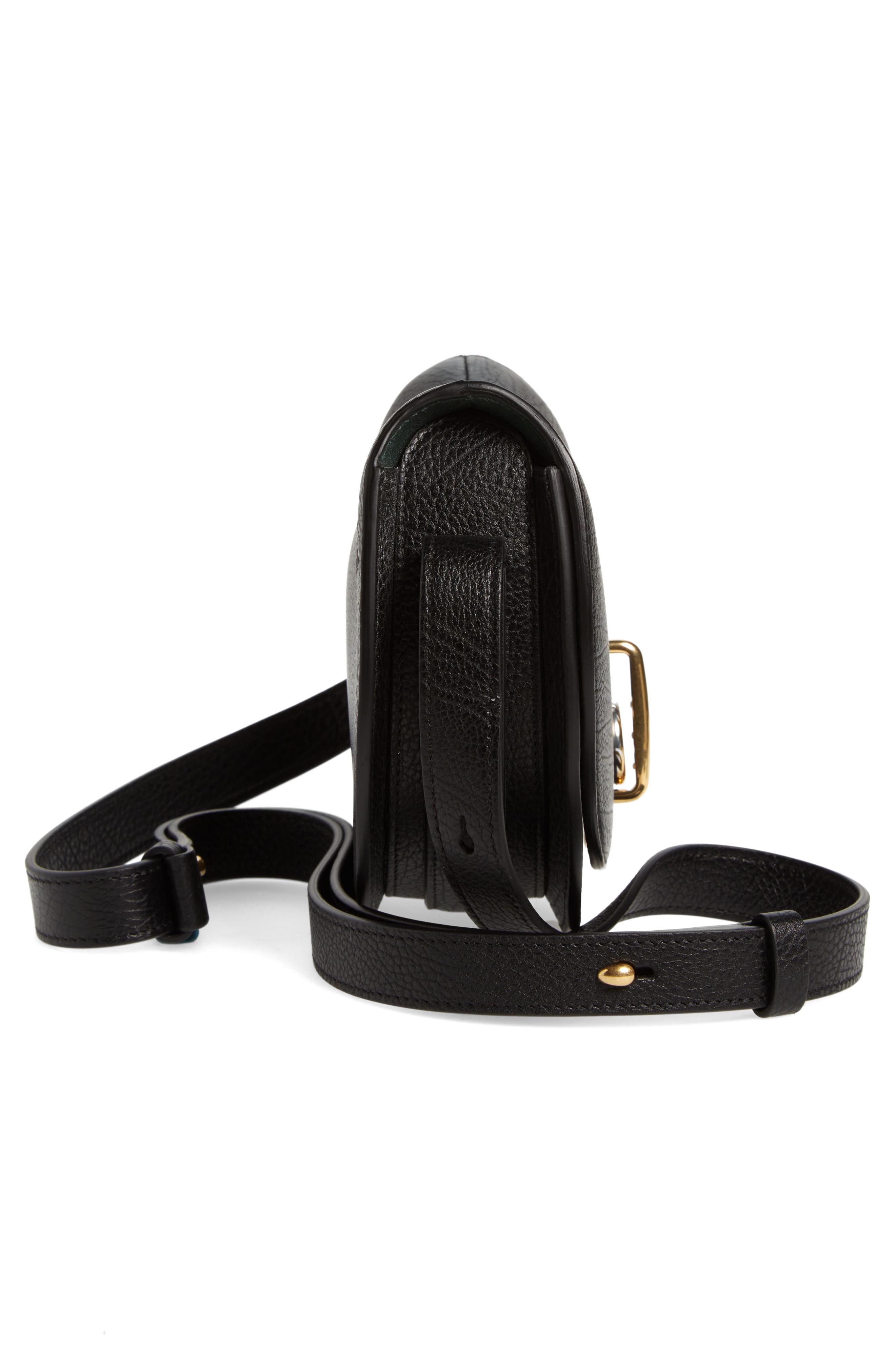 Burberry Mini Rocking Horse Leather Shoulder Bag, Alternate, color, 