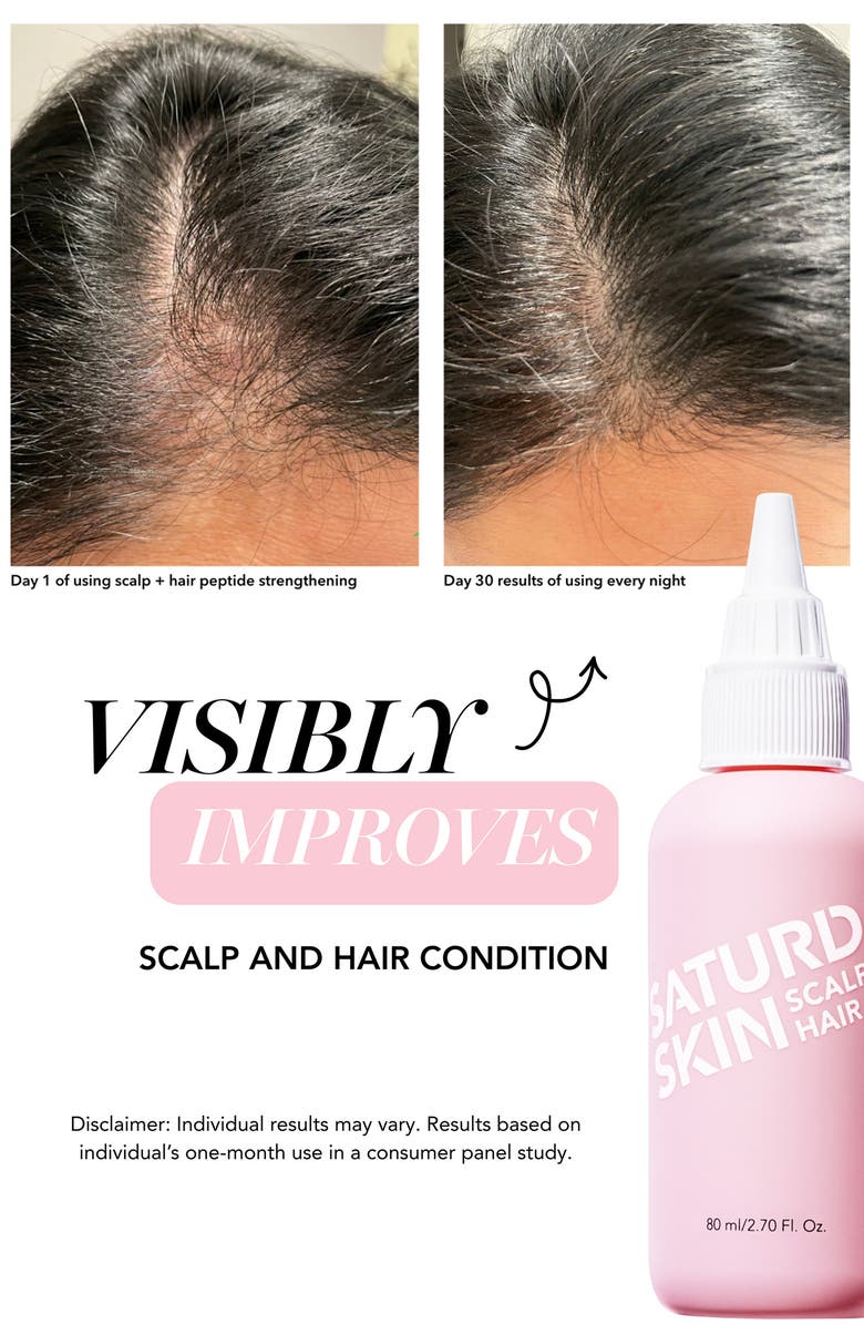 Saturday Skin Scalp + Hair Strengthening Peptide Treatment, Alternate, color, 