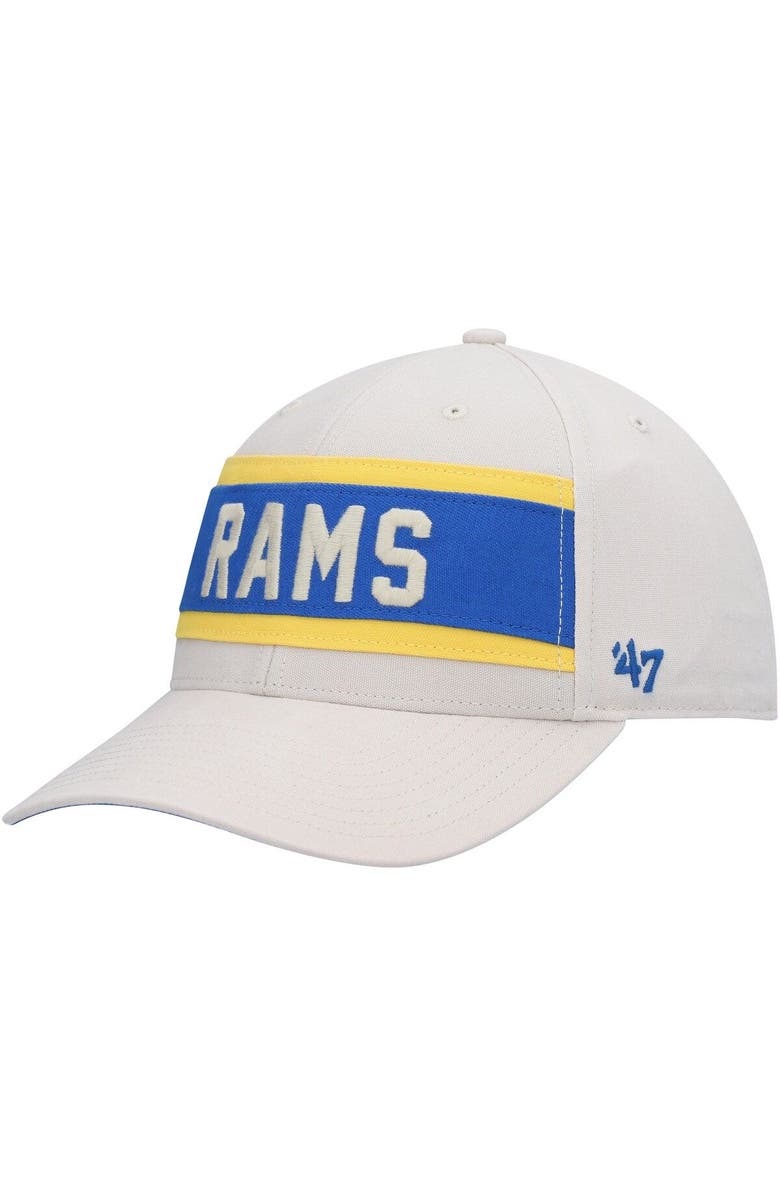 '47 Men's '47 Cream Los Angeles Rams Crossroad MVP Adjustable Hat, Alternate, color, Cream