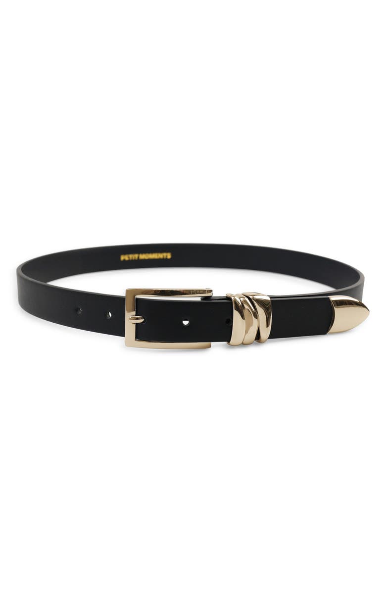 Petit Moments Modern Belt, Main, color, Black/ Gold