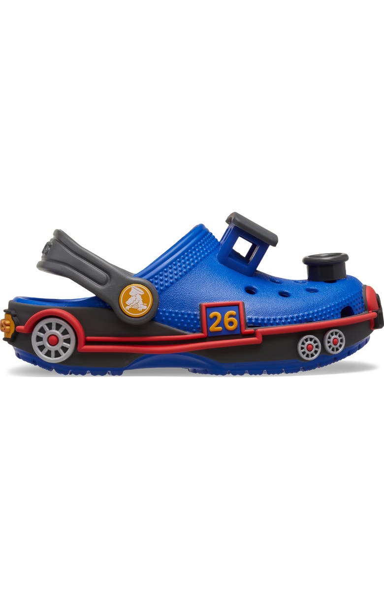CROCS Kids' Classic Train Clog, Alternate, color, Blue Bolt/Carbon