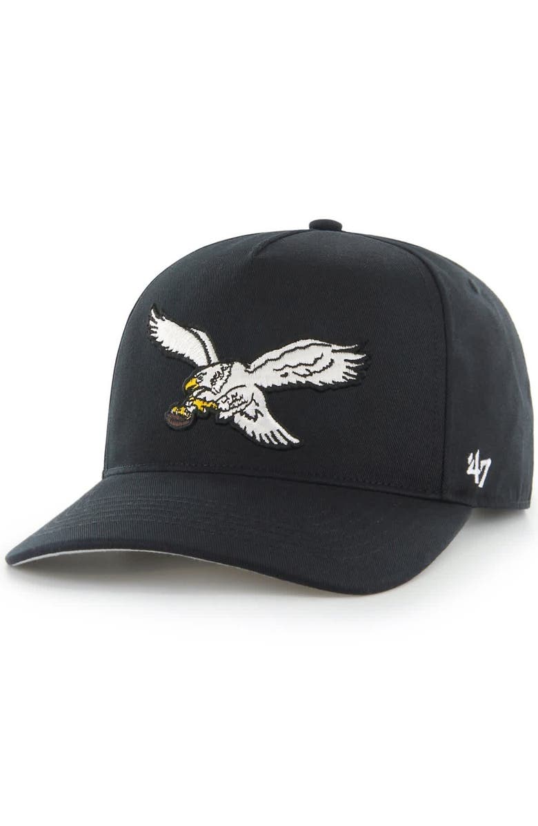 '47 Men's '47 Black Philadelphia Eagles Hitch Adjustable Hat, Main, color, Black