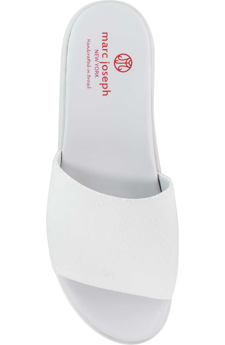 Marc Joseph New York Hudson Snakeskin Embossed Slide Sandal, Alternate, color,