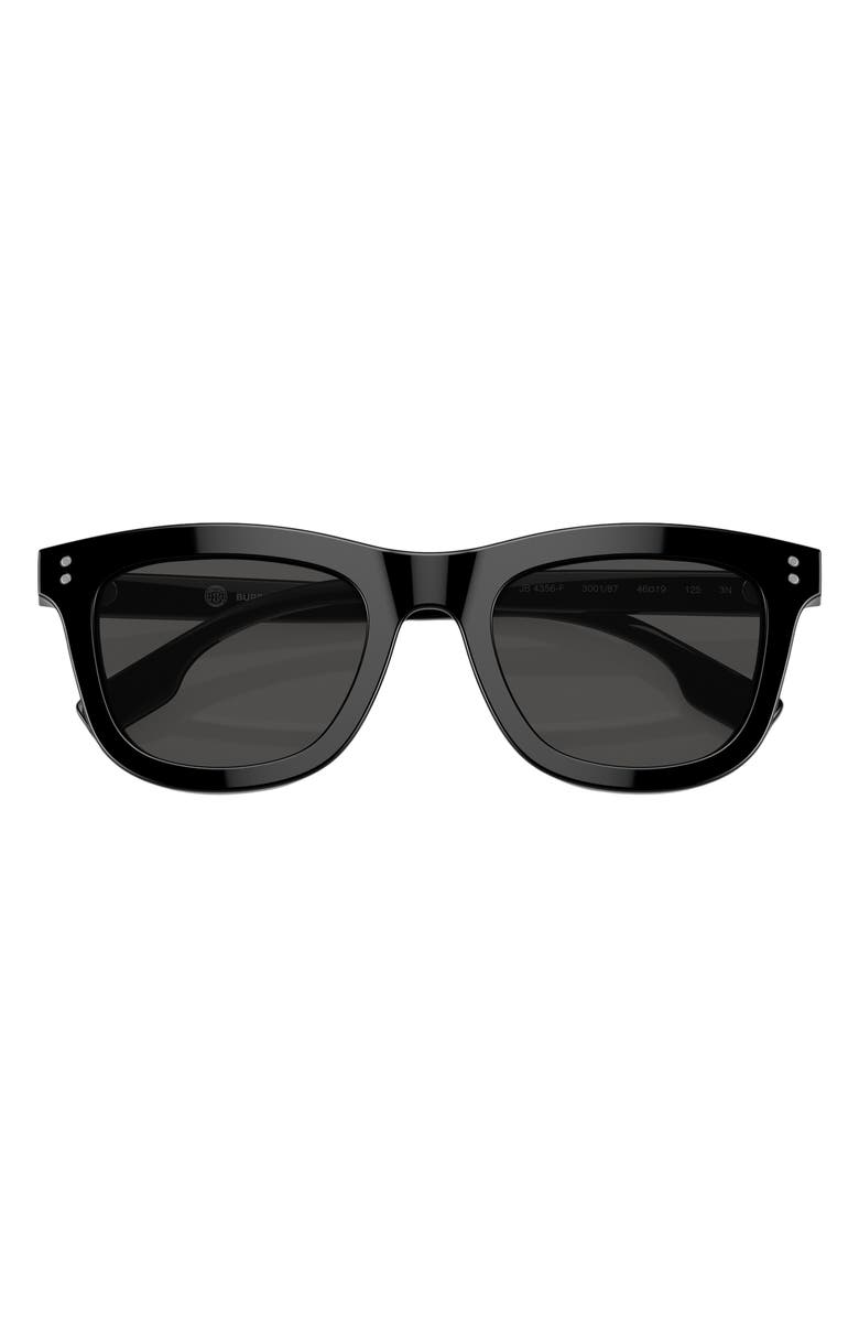 Burberry Kids' 46mm Pillow Sunglasses, Alternate, color, Black / Dark Grey
