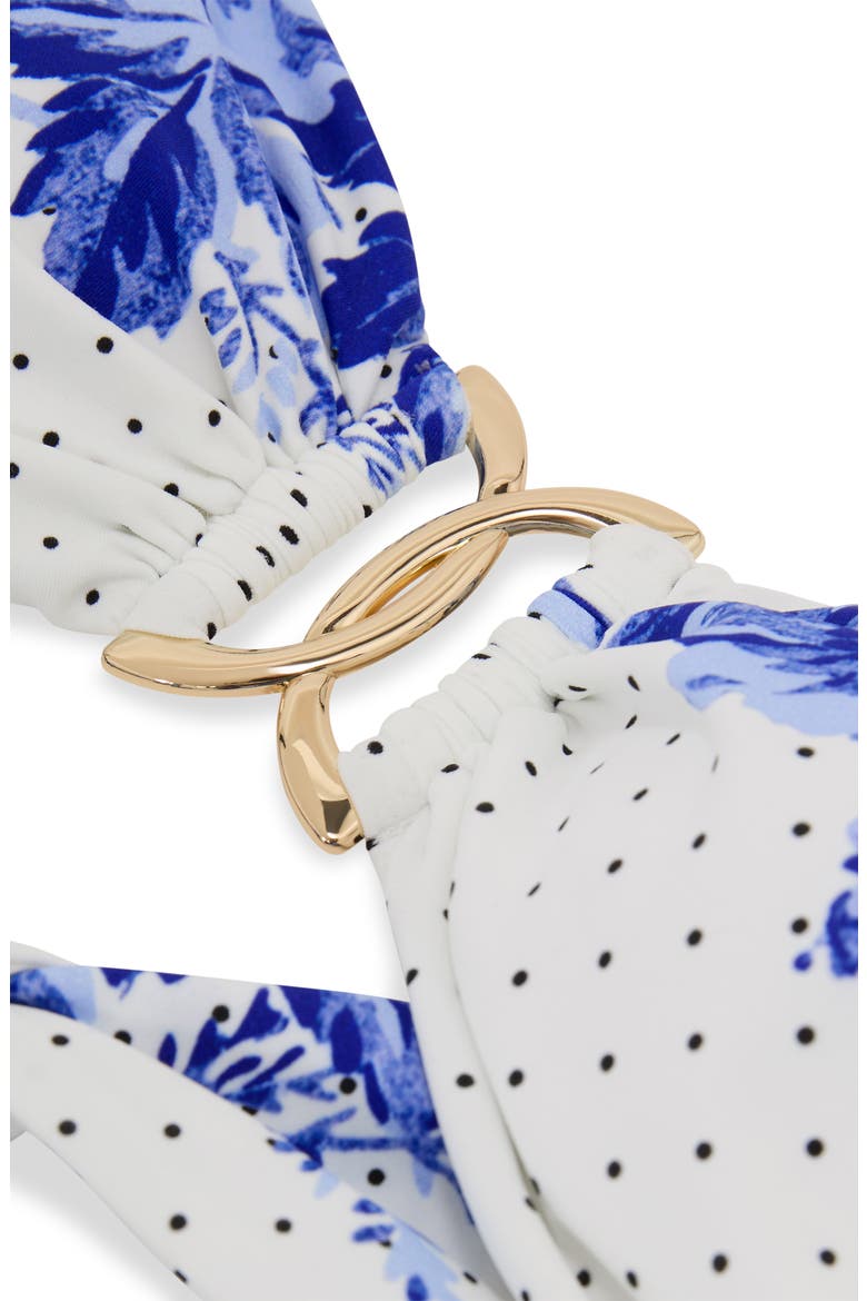 Johannah Bikini Top, Alternate, color, BLUE/ IVORY