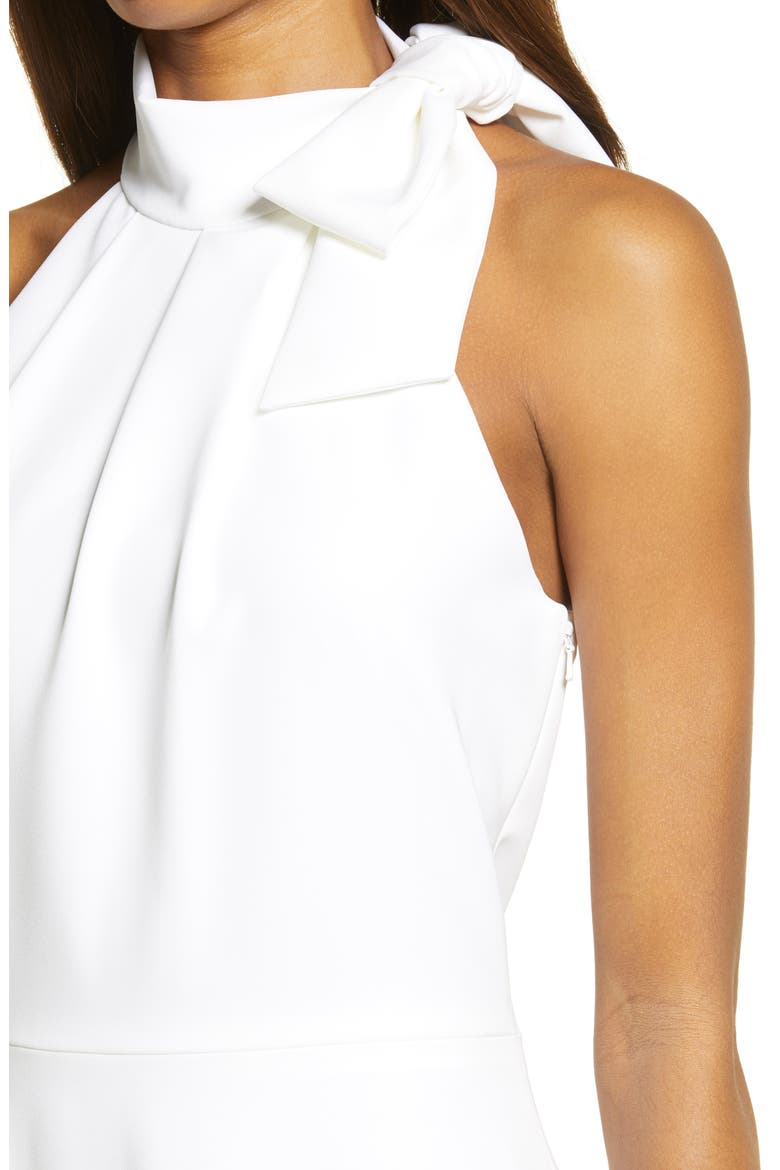 Audrey Sleeveless Tie Neck Dress, Alternate, color, WHITE
