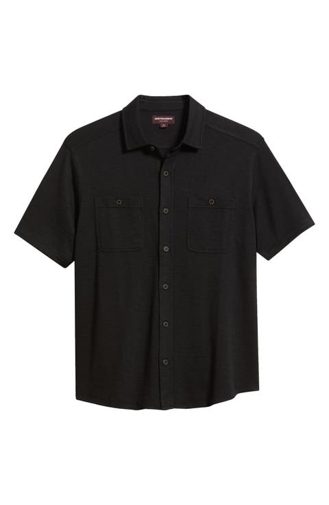 Riley Knit Short Sleeve Button-Up Shirt