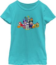 Mickey & Friends Girl's Mickey & Friends Halloween Group Shot Graphic T-Shirt