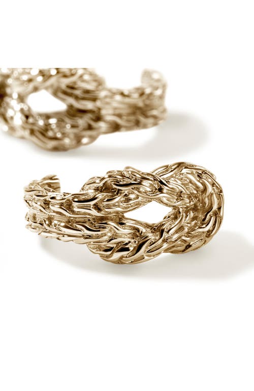 JOHN HARDY JOHN HARDY LOVE KNOT HOOP EARRING