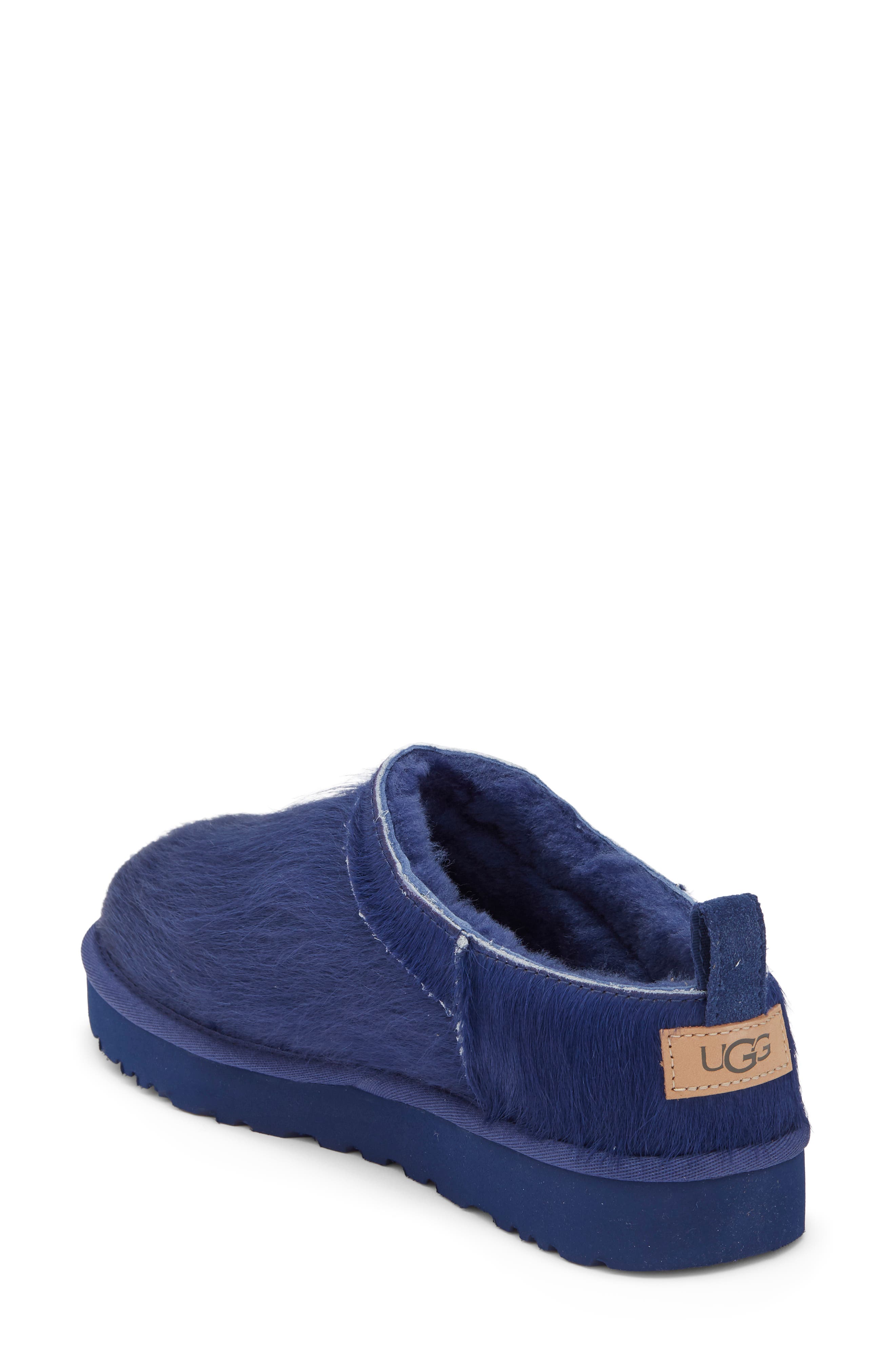 Classic Micro Calf Hair Slipper, Alternate, color, HIGH-VOLTAGE BLUE