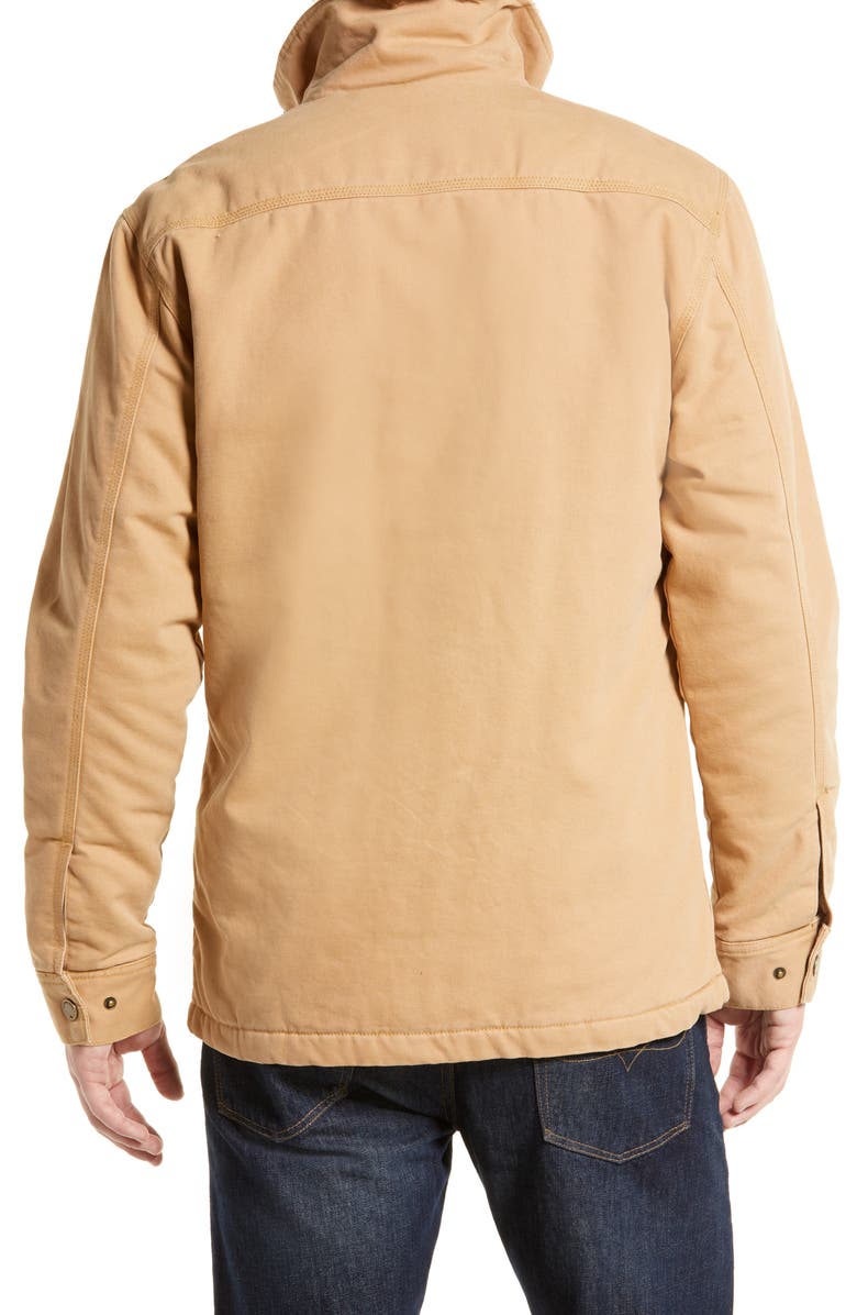The Normal Brand Cotton Canvas Chore Coat, Alternate, color, Camel
