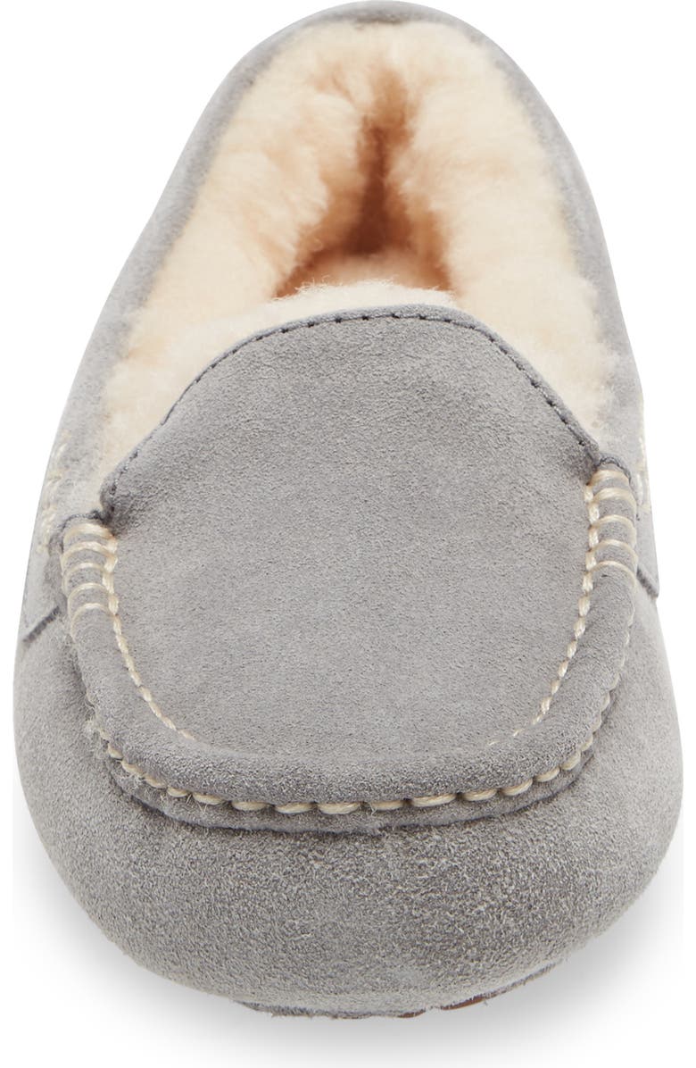 UGG<sup>®</sup> Ansley Water Resistant Slipper, Alternate, color, Light Grey Suede