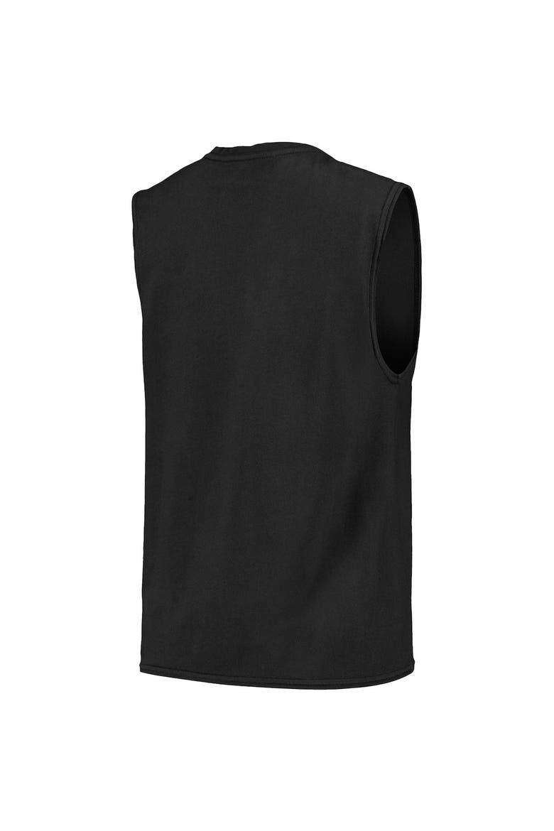 Men's Majestic Threads Black Colorado Rockies Softhand Muscle Tank Top, Alternate, color, Black
