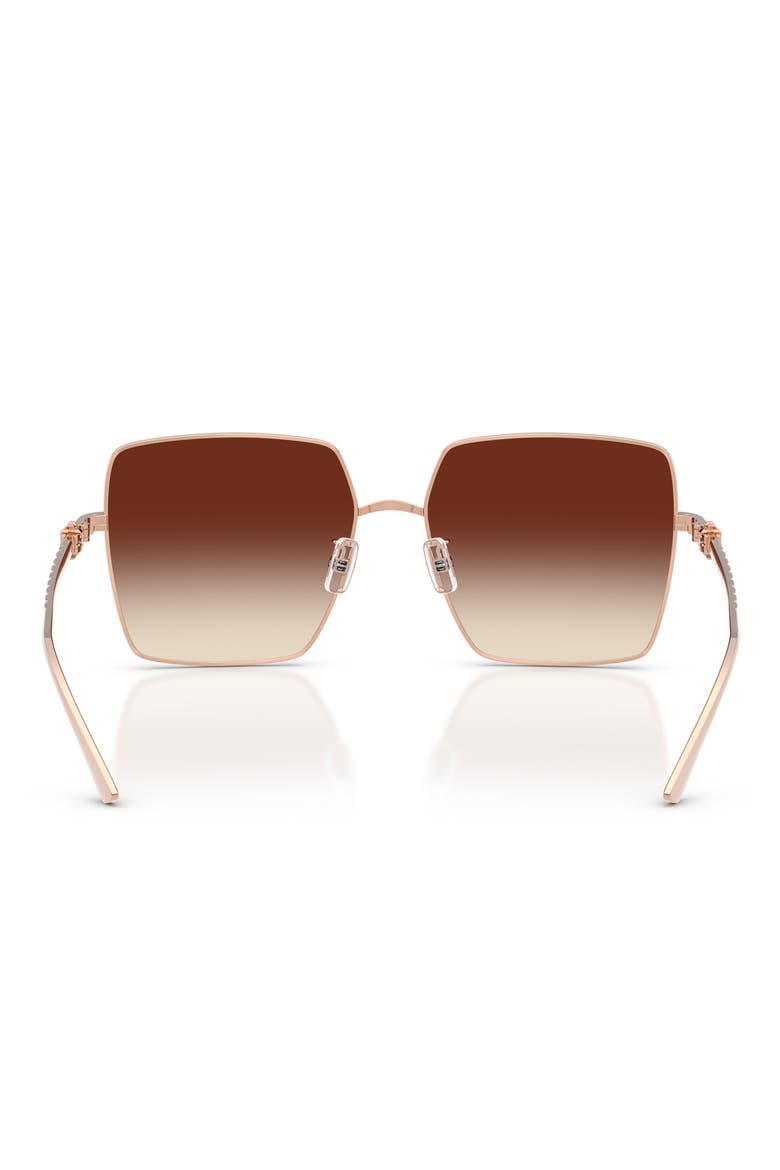 TY6120 57mm Gradient Square Sunglasses, Alternate, color, ROSE GOLD