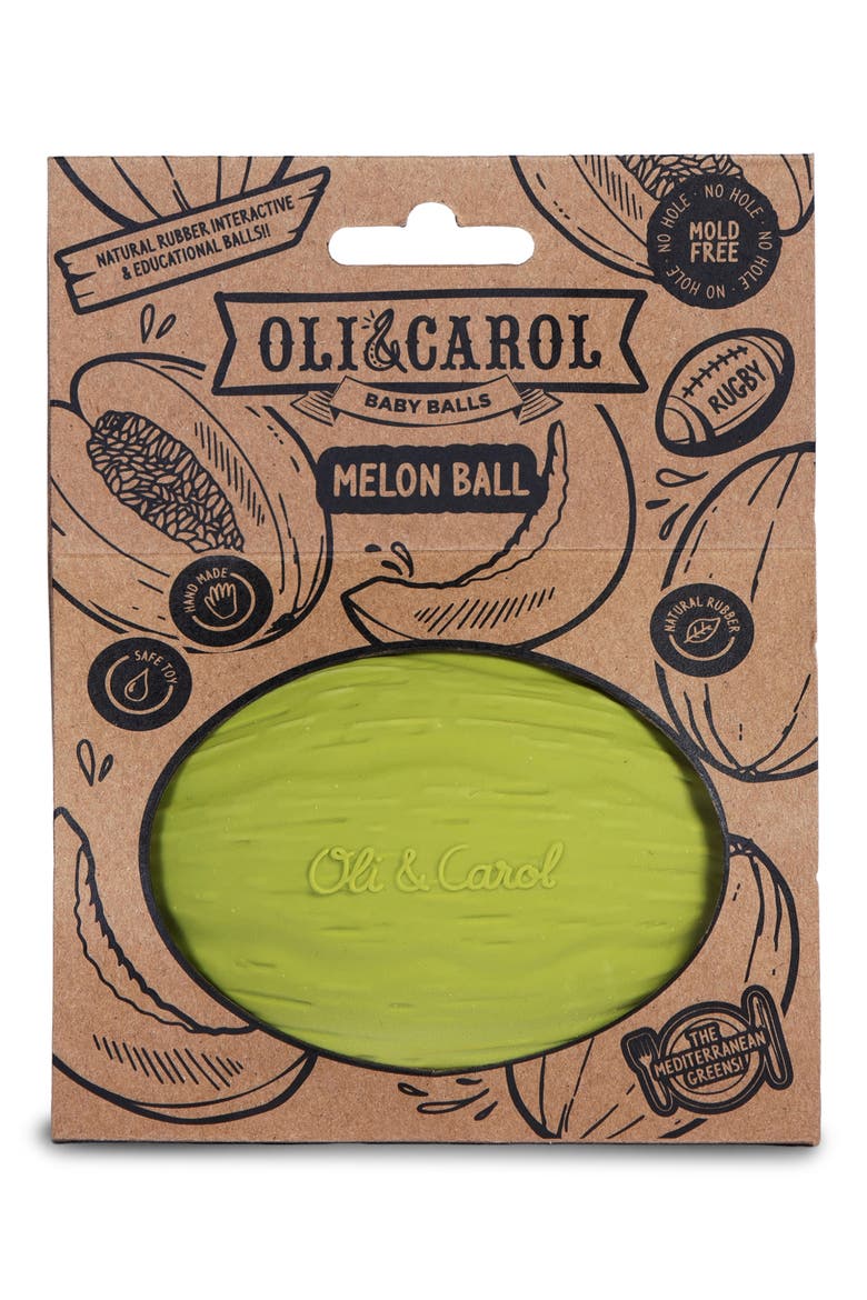 Melon Baby Ball Teether, Alternate, color, NO COLOR