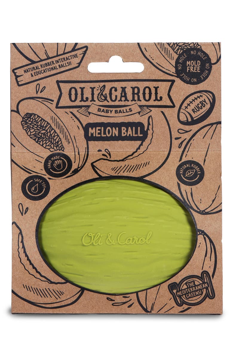 Oli&Carol Melon Baby Ball Teether, Alternate, color,