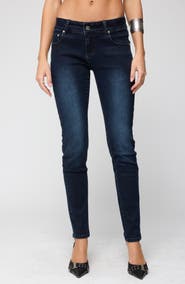 EDIKTED Eloise Low Rise Skinny Jeans