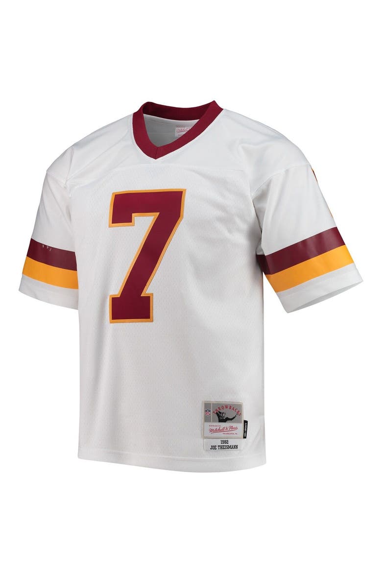 Men's Mitchell & Ness Joe Theismann White Washington Football Team Legacy Replica Jersey, Alternate, color, White