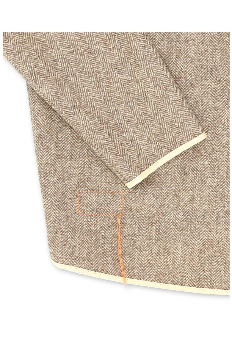 Herringbone Wool Jacket, Alternate, color, Beige